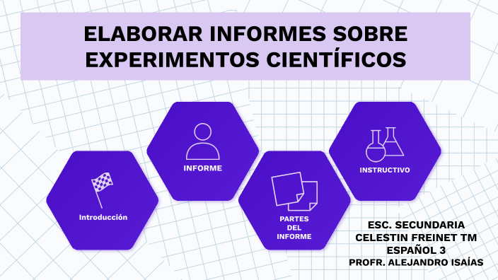 ELABORAR INFORMES SOBRE EXPERIMENTOS CIENTÍFICOS by Alejandro Martínez