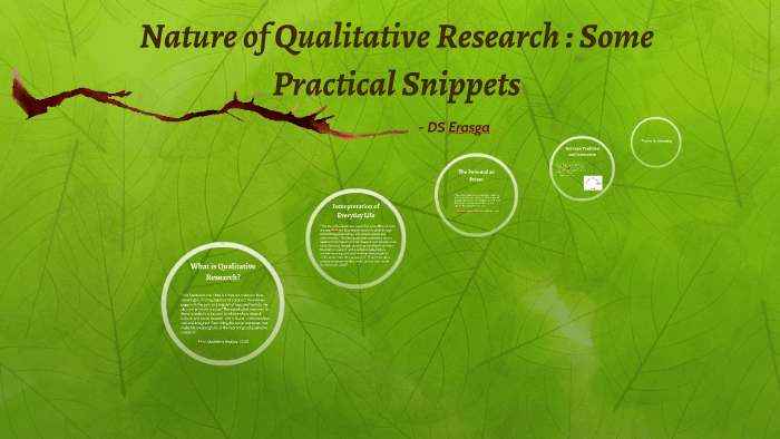 qualitative research nature