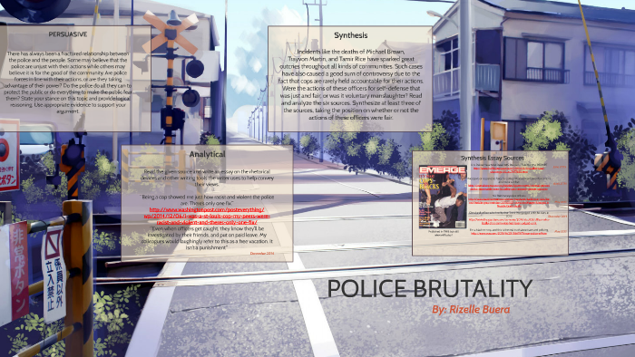 police brutality persuasive essay