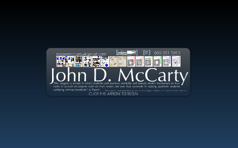 John D. McCarty's Digital Resume by John McCarty on Prezi