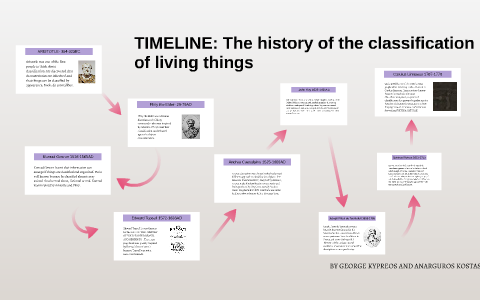 TIMELINE: The history of the classification of living things by mr  duckerfisher