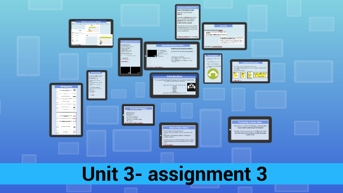 unit 3 assignment 3