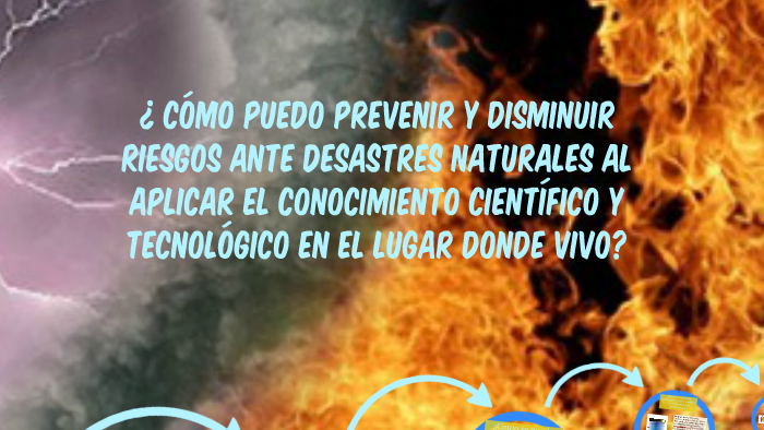 ¿ Cómo puedo prevenir y disminuir riesgos ante desastres naturales by