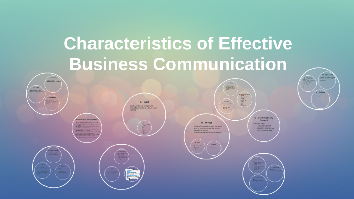 Characteristics of Communication