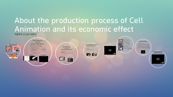 About the production process of Cell Animation and its econo by 은지 이 on ...