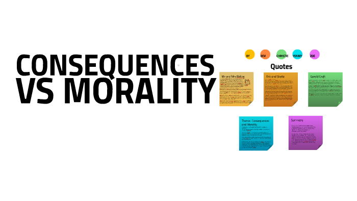 An Inspector Calls Themes Consequences Vs Morality By Christie