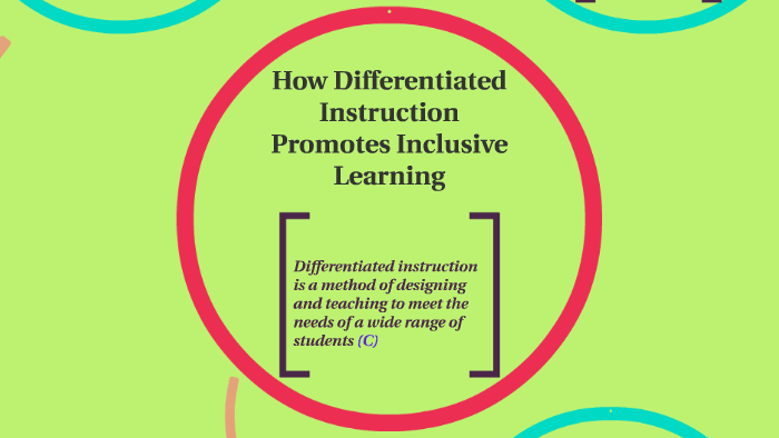 differentiated instruction in inclusive education ppt