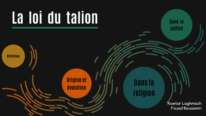 Loi Du Talion By Fouad Bouaamri On Prezi Next