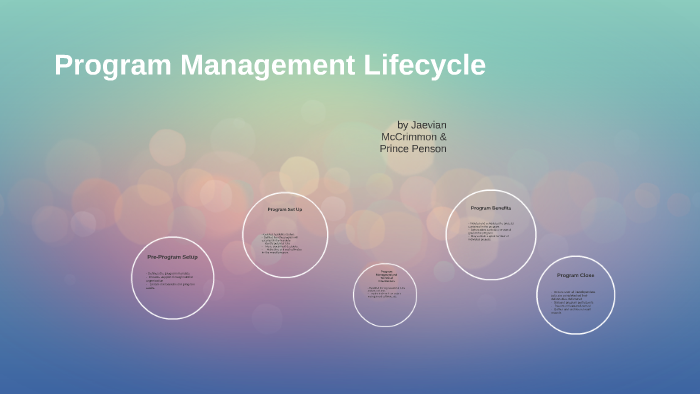 Program Management Lifecycle by m j on Prezi
