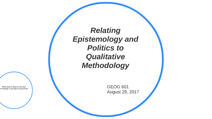 qualitative research epistemology