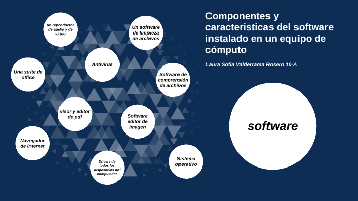 componentes y caractersticas del software instalado en un equipo de ...