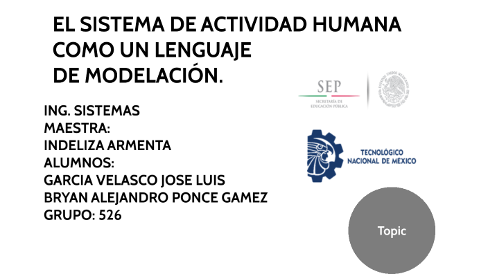 : EL SISTEMA DE ACTIVIDAD HUMANA COMO UN LENGUAJE DE MODELACIÓN. by