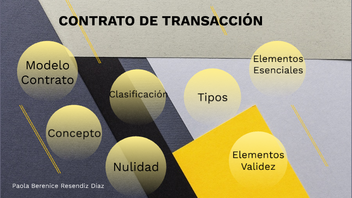 Contrato de Transacción by Paola Berenice Resendiz Díaz