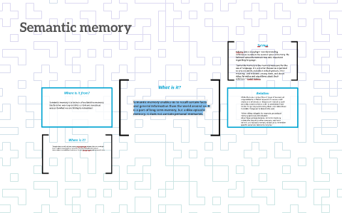 Semantic memory by Jessie Hambel on Prezi