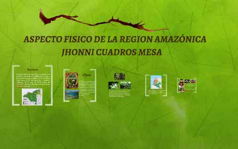 ASPECTO FISICO DE LA REGION AMAZONICA by dayana marimez mesa on Prezi