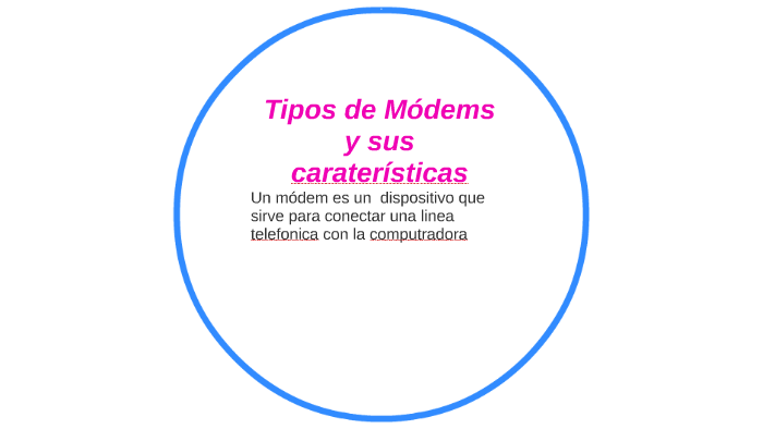 Tipos de Módems y sus Características by Milagros barria on Prezi