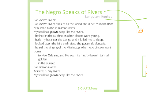 the negro speaks rivers analysis