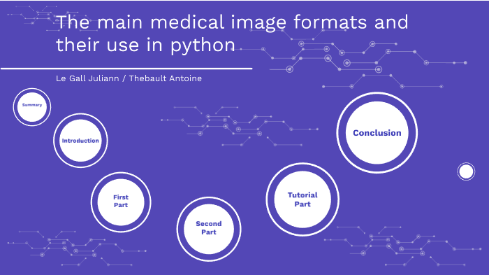 les principaux formats d'image médicales et leur utilisation en python ...