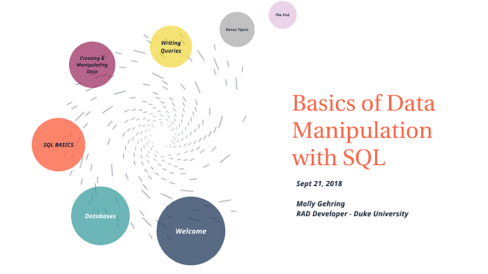 Data Manipulation using SQL by Molly Gehring on Prezi
