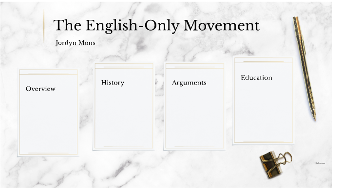 What Is The English Only Movement