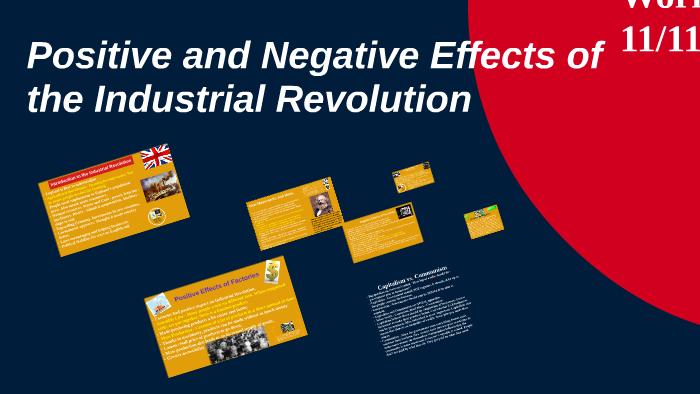 Positive And Negative Effects Of The Industrial Revolution Chart