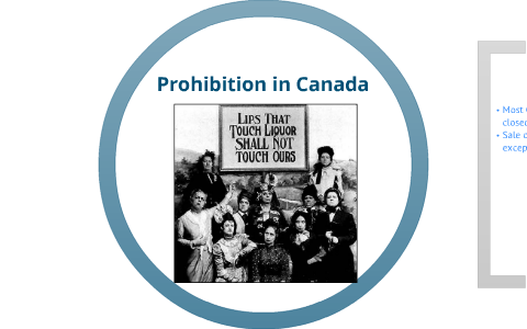 Prohibition In Canada By Ms. English History On Prezi