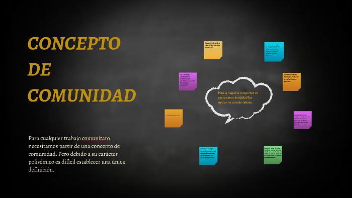 Conceptos De Comunidad De Diferentes Autores