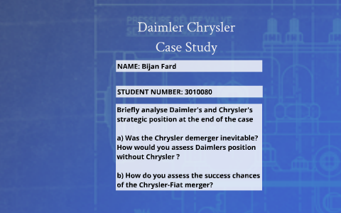 Daimler Chrysler Case Study By Bijan Fard On Prezi Next
