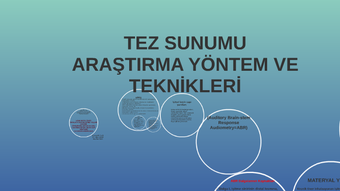 TEZ SUNUMU by betül emir on Prezi