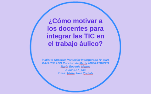 Cristo Omitido acortar Cómo motivar a los docentes para integrar las TIC en el tr by María Eugenia  Menna