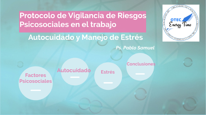 Protocolo De Vigilancia De Riesgos Psicosociales En El Trabajo