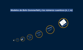 Modelos De Bohr Sommerfeld Y Los Números Cuanticos N L M