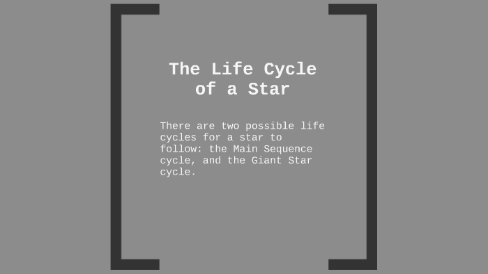 The Life Cycle of a Star by Mallory Rivers on Prezi