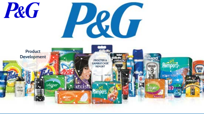 An array of P&G products including Bounty, Pampers and Tampax are