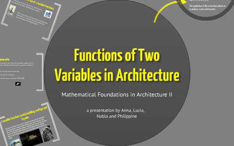 Functions of Two Variables in Architecture by Anna Zaniboni on Prezi