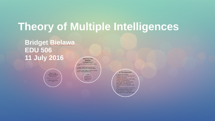 Theory of Multiple Intelligences by Bridget Bielawa on Prezi