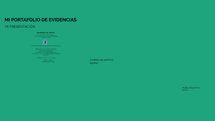 MI PORTAFOLIO DE EVIDENCIAS by Gustavo Ortiz on Prezi