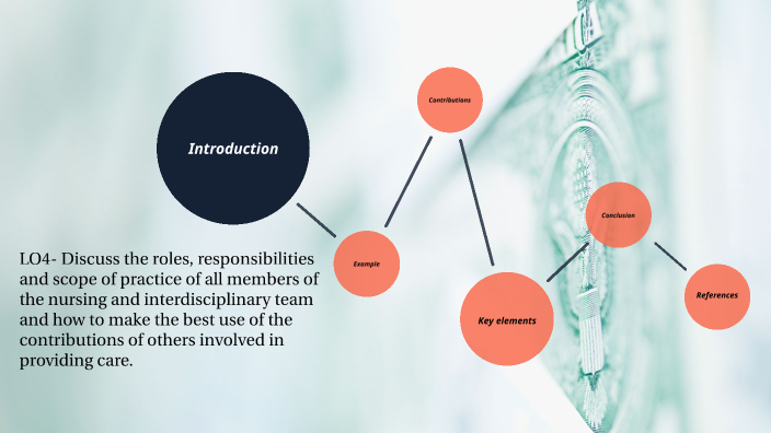 LO4. Discuss the roles, responsibilities and scope of practice of all ...