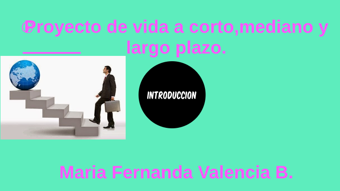 proyecto de vida a corto mediano y largo plazo by maria fernanda