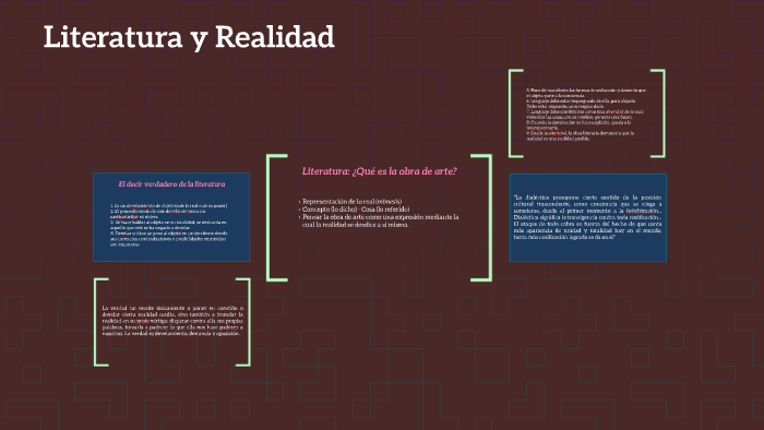 Literatura y Realidad by Franco Carvajal Cari on Prezi