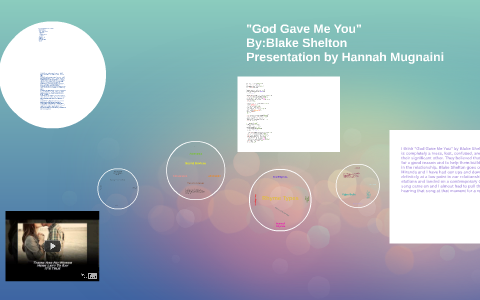 God Gave Me You By Hannah Mugnaini On Prezi