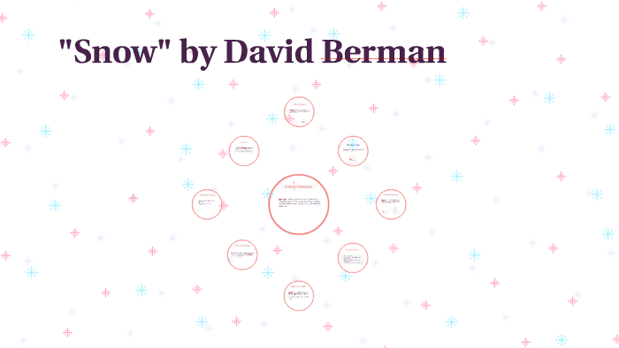 "Snow" By David Berman by Sydney Opyrchal