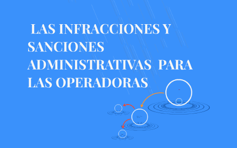 LAS INFRACCIONES Y SANCIONES ADMINISTRATIVAS PARA LAS OPER By Jorge ...