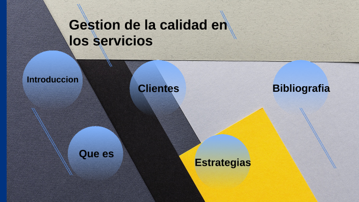 Gestión de la calidad en los servicios by Jose Julian Montero on Prezi
