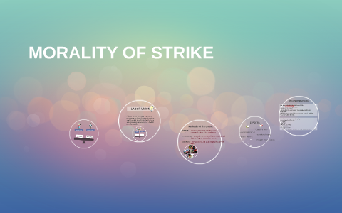 MORALITY OF STRIKE By Honey Ando