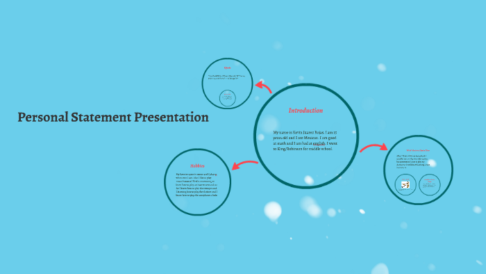 Personal Statement Presentation by Kevin Juarez on Prezi