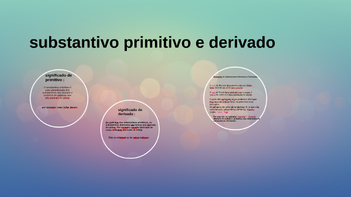 substantivo primitivo e derivado by emily testonio on Prezi