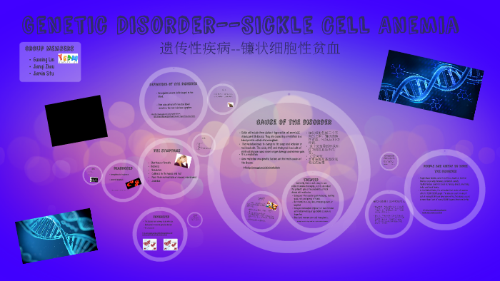 Geic Disorder Sickle Cell Anemia Jianqi Zhou