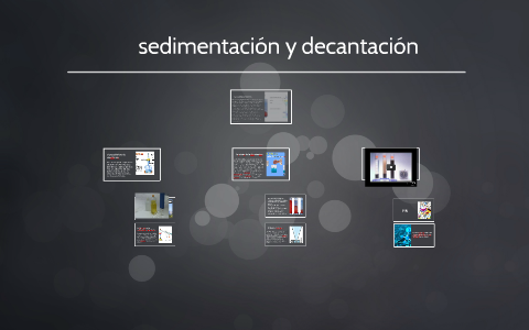 sedimentación y decantación