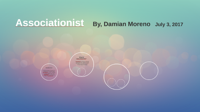 associationist theory of learning